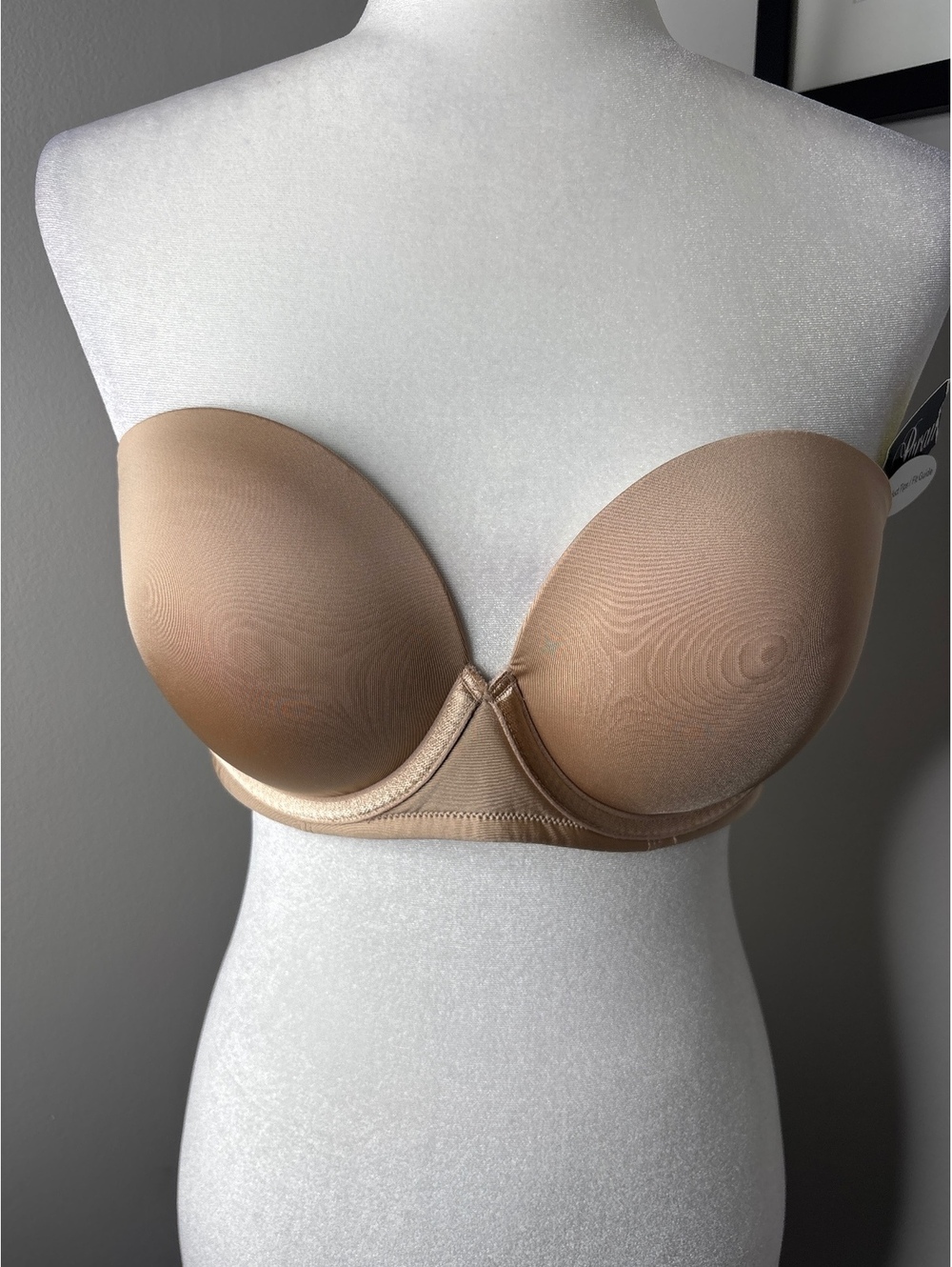 Paramour Strapless Nude Bra Size 36C